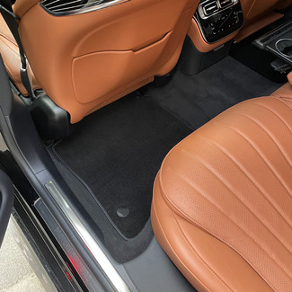 Ворсовые коврики на Mercedes S (W223, V223) 2020 - 2025 в Владивостоке