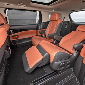 Коврики на KIA Carnival IV 7 мест с оттоманками 2020 - 2025 в Владивостоке
