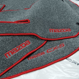 Ворсовые коврики на Mazda CX5 II 2016 - 2025 в Владивостоке