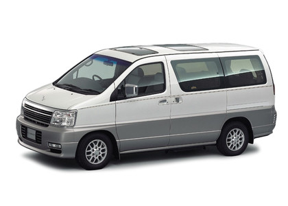 Ворсовые коврики на Nissan Elgrand (E50) 1997 - 2002 в Владивостоке